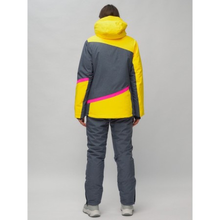 Ski suit female, size 42, yellow color-15