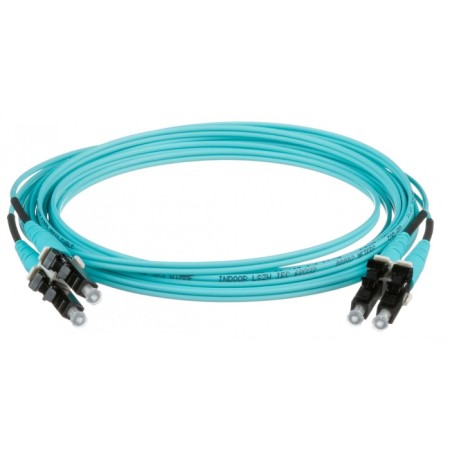 Patch cord Panduit FX2ellNLNSNM003 2x50/125 OM3 LC duplex-LC Duplex 3M LSZH Aquamarine-1