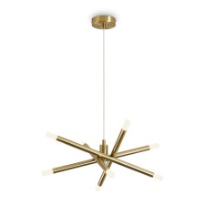Suspension lamp Freya Fr6130PL-L24B WANDS, 580x580x210 mm, LED, 18W, 1300LM, 3000K, brass color