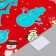 Stick phosphorus plastic "Christmas tree and snowman" set 3 pcs 28.5x23.5 cm
