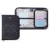 Penal 1 section 130 x 190 mm, hinged bar, Hatber "Armor Glass", black (voluminous 3D risun) NPN_46067