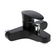 Bath mixer Zein Z3676, single-leaf, without shower set, ABS plastic, black
