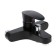 Bath mixer Zein Z3676, single-leaf, without shower set, ABS plastic, black
