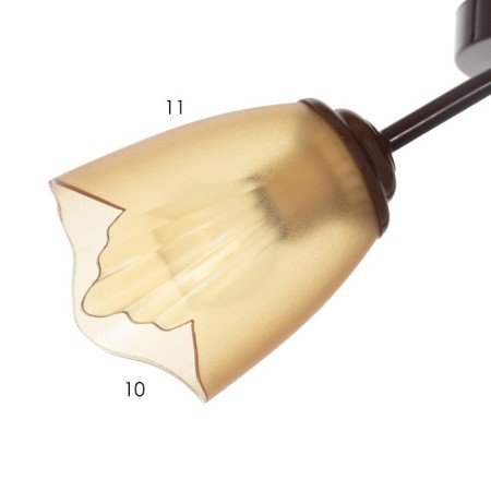 Onyx chandelier 2x15W E27 Brown 50x15x15cm Bayerlux-3