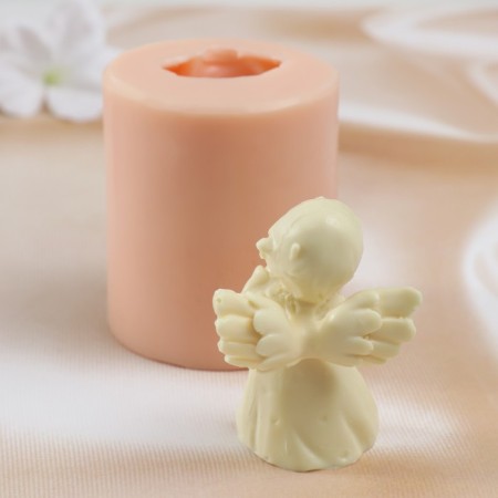 Mold Silicone "Angel smiles" 6.2x5.5x7 cm (praise 6.8x4.7x2.8 cm)-3
