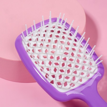The comb is massage, wide, ventilated, 8.3 × 20 cm, color mix-5