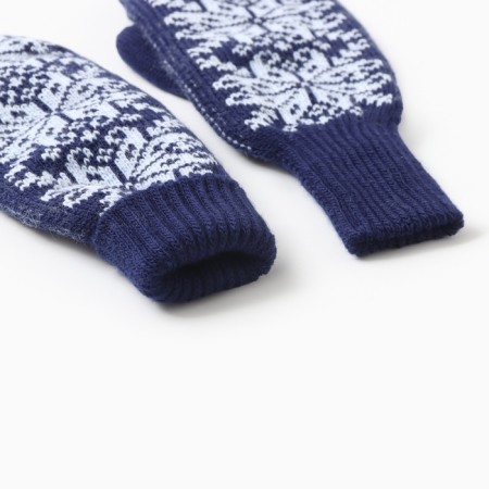 Double female mittens, color T. Sinius, river 18-2