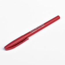 Gel pen, 0.5 mm, red, red matte body
