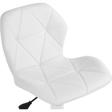 Computer chair Wald Metal/Ecokuzha, White/White 47x54x70 cm-6