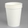 A glass of paper "white" for hot drinks, 250 ml, diameter 80 mm