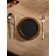Rug -heading lane round rattan, 20x20x0.5 cm