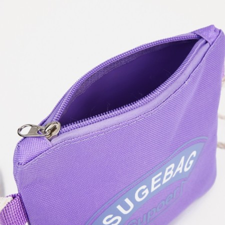 A backpack with a zipper, an outer pocket, a set of a chover, bag, color lilac-12
