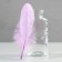A set of goose feathers 13-18 cm, 20 pcs, light purple