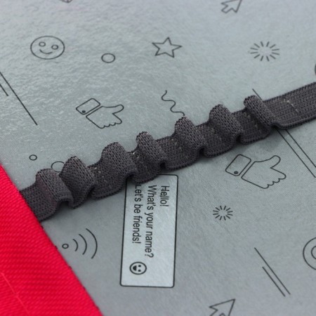 Penal 3 sections, tab inside, 140 x 210 x 40 mm, fabric, calligrata top Block "Kotik"-6