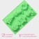 Baking uniform "New Year", silicone, 27 × 17 × 2 cm, 6 cells, green color