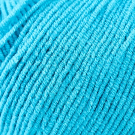 Jeans yarn 55% cotton, 45% acrylic 160m/50g (55 bright turquoise)-3