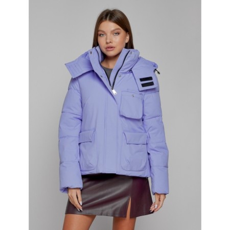 Winter jacket, size 42, purple color-6
