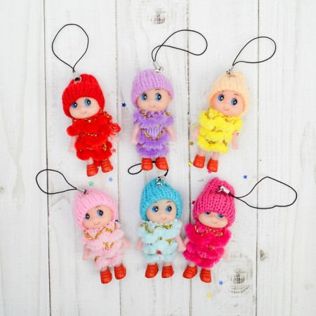 Trick "Doll", in a hat and scarf, MIX color-1