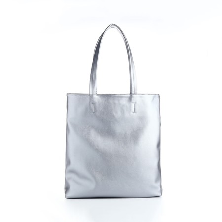 Women's bag with lightning, silver color-1