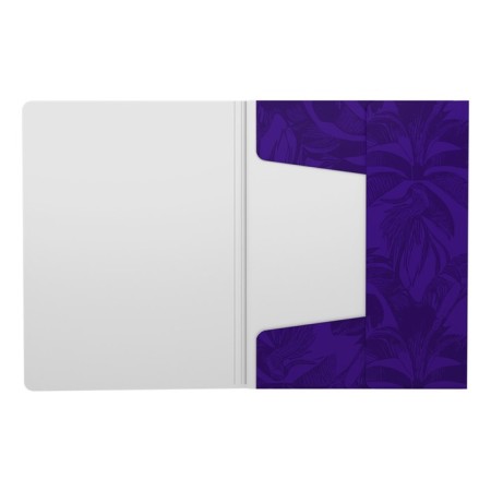 A4, 550 μm elastic band, Erichkrause "Tropical", up to 300 sheets, embossing "Sand"-1