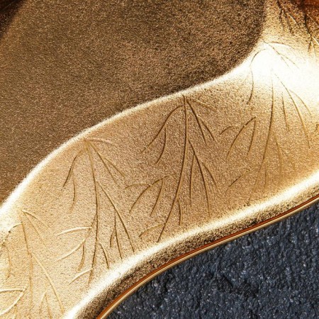 Fruit stand "Leaf gold", 22 × 12 × 2.5 cm, gold color-3