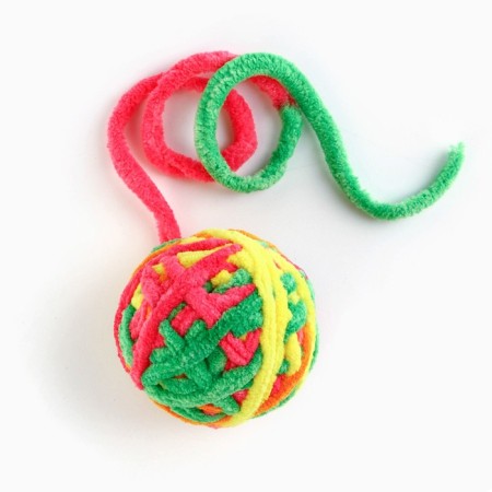 Toy for cats. Matatabi toys set and tangle, red color-3