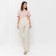 Women's cotton pants Minaku: Enjoy Milk color, size 46