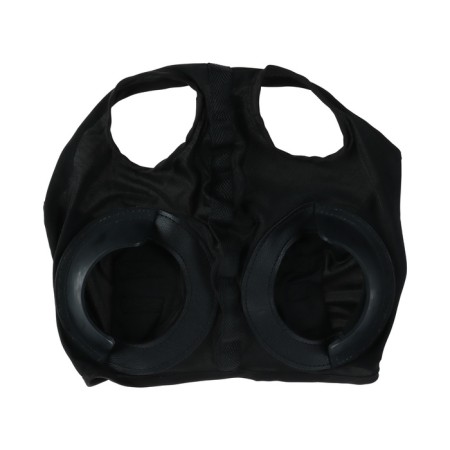 A mask for a horse with a limiter of vision, black-3