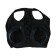 A mask for a horse with a limiter of vision, black