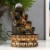The desktop fountain from the network, Parvati and lotuses backlighting 29x19.5x19.5 cm