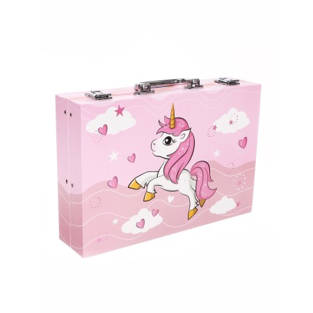 Set for drawing unicorn pink
