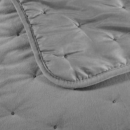 Iolanta bedspread, 240x260 cm size, gray color-1