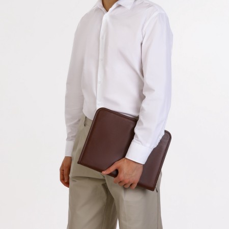 Folder for documents, A4, brown color-3