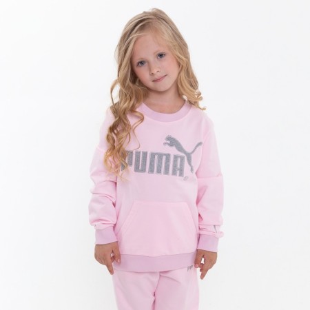 Костюм для девочки PUMA (свитшот, брюки), цвет розовый, рост 116 см (6 лет)-4