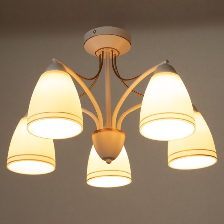 Franix chandelier 5he27 40w is white 54x54x30 cm Bayerlux-2