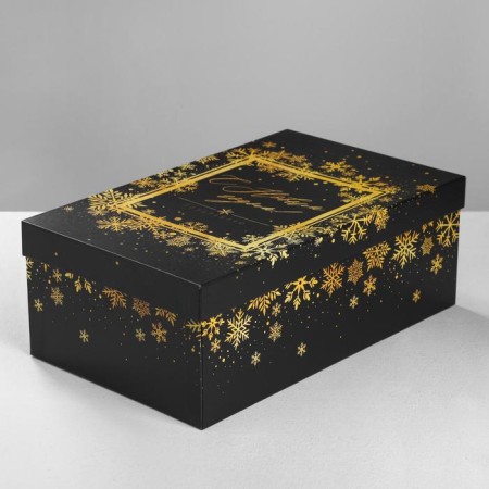 A set of boxes 10 in 1 “gold”, 12 x 7 x 4–32.5 x 20 x 12.5 cm, New Year-6