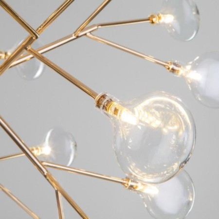 Lamella chandelier, 27x3W G4, color gold-3