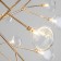 Lamella chandelier, 27x3W G4, color gold