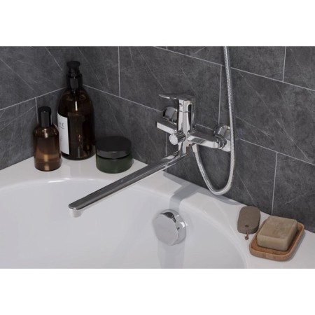 Santek Kant bath mixer, short surplus, with accessories, chrome-2