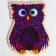 Wooden puzzle in the frame "Owl" 31 × 25 cm, 50 parts