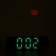 Electronic desktop watches, an alarm clock, a thermometer, with a projection, green numbers, 19.2x6.5cm
