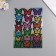 Interior plastic sticker "translucent butterflies" multi -colored set of 19 pcs 5; 6; 7 cm