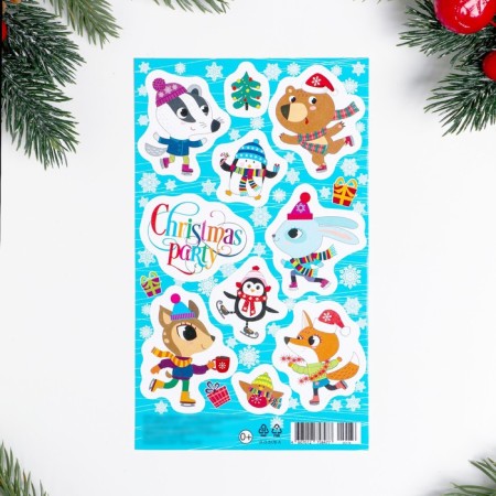 Decorative stickers "Christmas Party" 10x16 cm