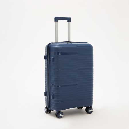 Middle suitcase 24 ", lightning department, code castle, 4 wheels, blue color-1