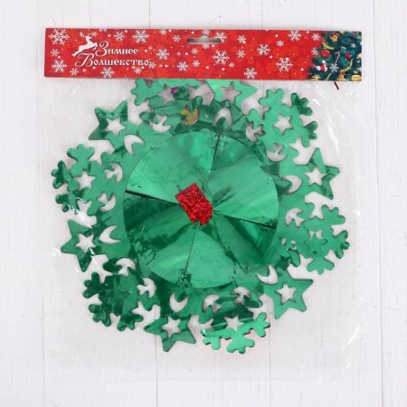 Stretching "Star and snowflakes in a circle" D-27 cm 220 cm-2