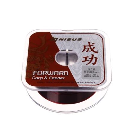Nisus Forward Carp & Feeder, diameter 0.309 mm, test 7.55 kg, 100 m, brown
