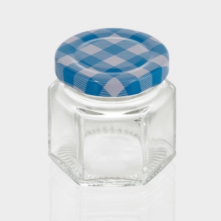 Glass jar for spices with a metal cover "Classic", 65 ml, 5.5 × 5.4 cm, color mix-3