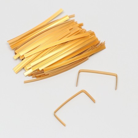 Clip tap in a cut, gold, 13 cm