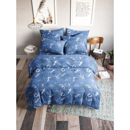 Bed linen 2 joint venture "Valentine", size 200x215 cm, 175x215 cm, 50x70 cm - 2 pcs