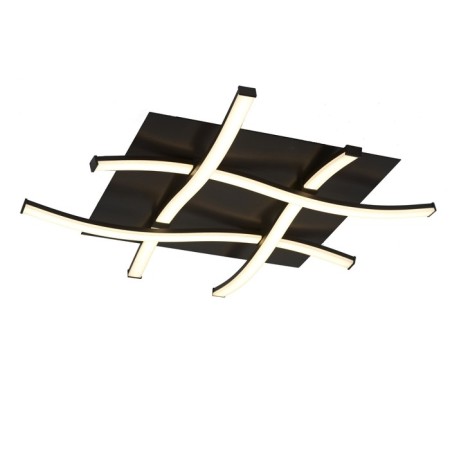 Ceiling chandelier Mantra Nur, LED, 2600LM, 2800K, 570x570x70 mm, brown color